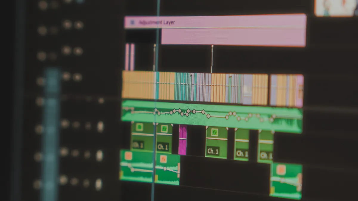 Best software tools for content planning — Close up of Screen with Music Recording Software