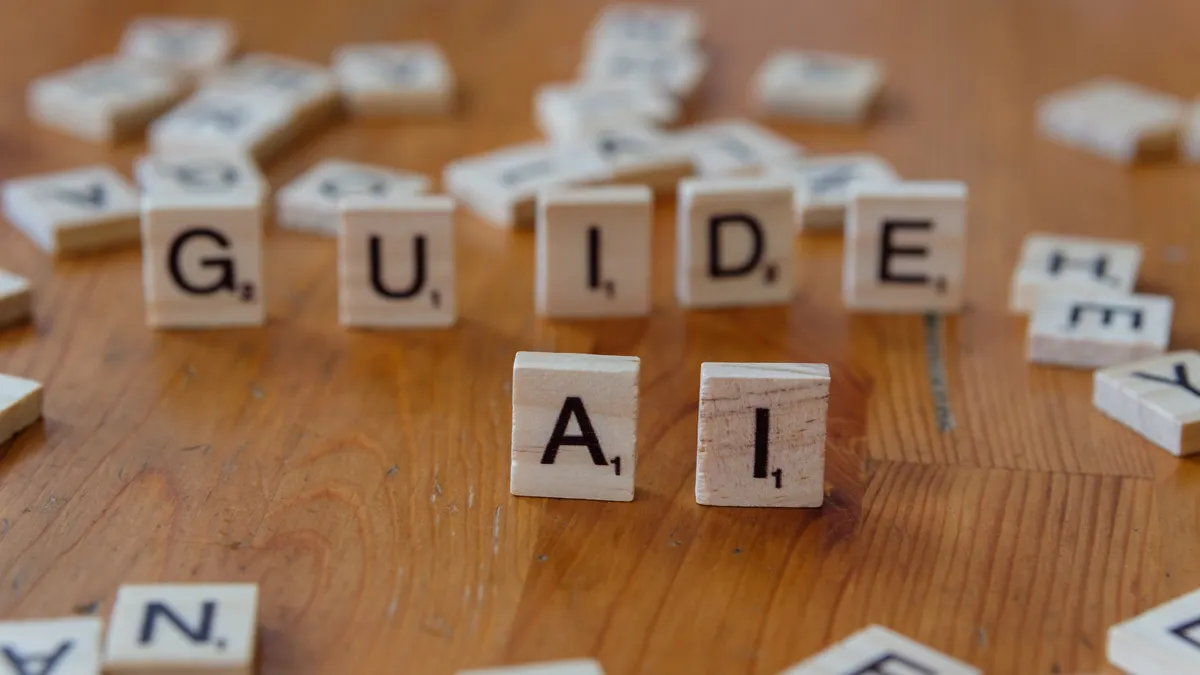 How to fact-check AI-generated content — Guide and AI Text Blocks on Wooden Surface